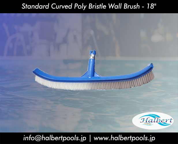 Standard Curved Poly Bristle Wall Brush - 18"