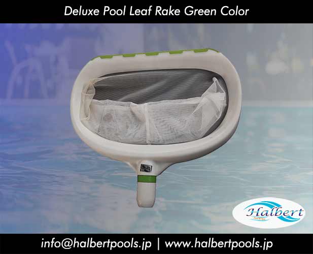 Deluxe Pool Leaf Rake Green Color