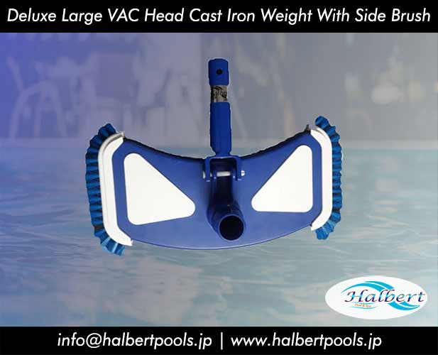 Deluxe Large VAC Head Cast Iron Weight With Side Brush